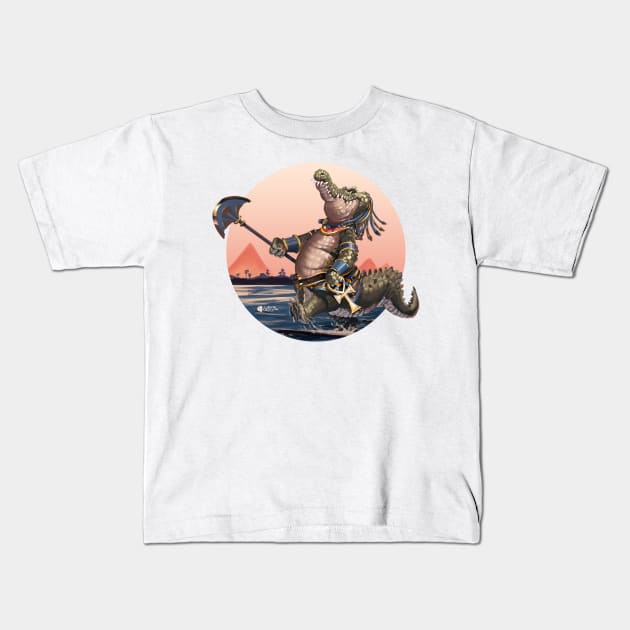 Sobek Kids T-Shirt by cseguritanart